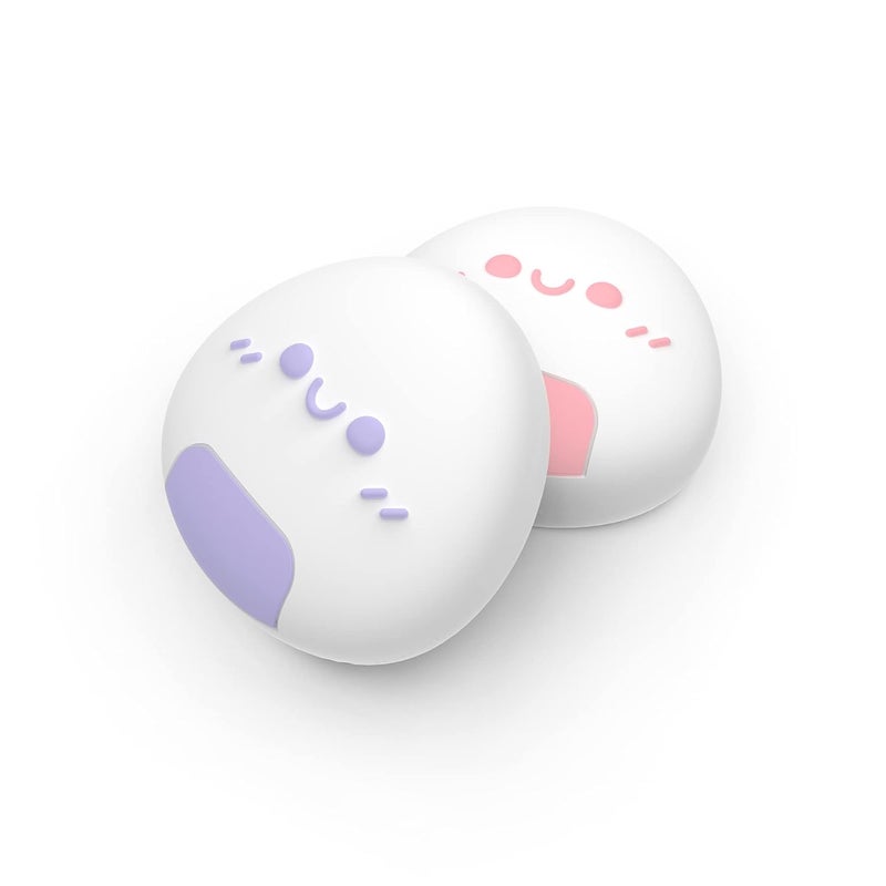 playvital Onigiri Joystick Caps for Nintendo Switch, Thumbstick Grips for Switch Lite, Analog Cover for OLED Joycon Thumb Grip Caps - Light Violet & Pink - Image 2